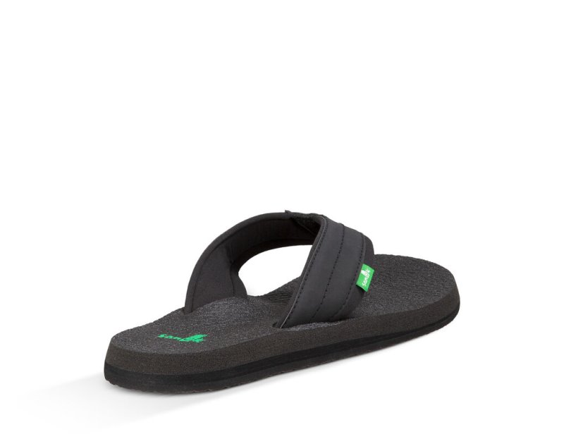 Sanuk Beer Cozy 2 Men's Flip Flops Black | Canada 269RVD